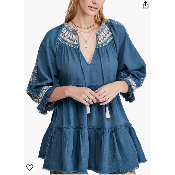 NWT Free People Dreamweaver Embroidered Tunic - Size XS - Picture 2 of 9